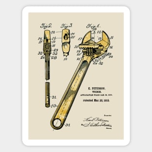 Adjustable Spanner - US Patent Application Magnet